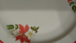 Mikulás virágos süteményes tányér