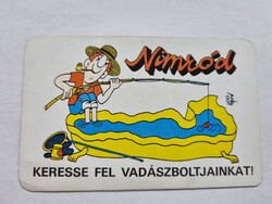 NIMRÓD VADÁSZBOLTOK 1982. évi kártyanaptár