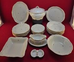 Zsolnay apró virág mintás 25 db-os étkészlet