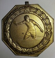 1988.SZENTESY HEISZ GÉZA plakettel JUNIOR OB. KF ASZTALITENISZ - arany érem 6 cm képek szerint