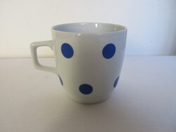 RÉGI, KÉK PÖTTYÖS  ZSOLNAY BÖGRE. ALKUKÉPES!