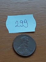 USA 1 CENT 1992  Abraham Lincoln,  Réz-cink  299.