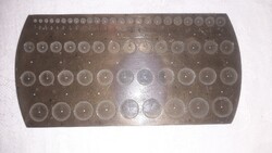 Kerékmérő sablon órásszerszám kétoldalas