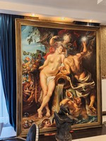 Barokk mitologiai festmény Corvus-Kora Róbert