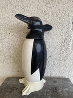 Retro pingvines szódás szifon, Vintage szifon, Vintage szódás