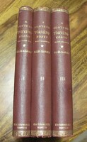 Edvi Illés Károly: A büntetőtörvénykönyv magyarázata. I–III. kötet. 1894 (teljes)