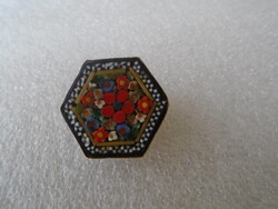 Jelzett olasz Velence-i mozaik bross