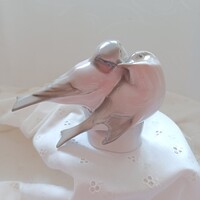 Zsolnay porcelán cinke madár pár