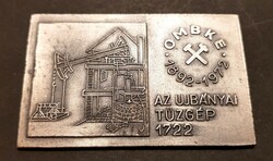 OMBKE 1892-1972 Az Újbányai tűzgép plakett