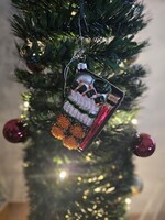 Sushi platter üveg karácsonyfadísz, aprólékos kidolgozás