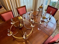 KOLARZ Imperial kristály csillár 5xE14/60W/230V arany