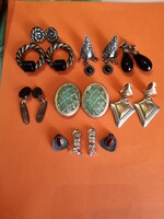 8 pár hibátlan retro -és vintage fülklipsz csomag egyben eladóvá vállt