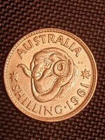 Ausztrália 1961. 1 shilling - ezüst