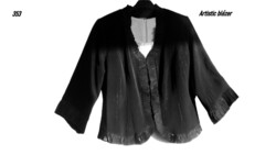 Elegáns Artistic Fashion fekete alkalmi blézer 44-46-os 353