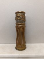 Antik katona I. világháború 1914 1918 töltény hüvely lövegváza löveg váza 1 db réz militari 309