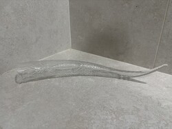 Hatalmas 50cm Metszett kristály dísztárgy – szarv / tülök formájú