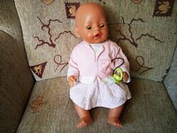 Götz ZAPF CREATION alvós pisilős baba 42 cm sorszámozott jelzett