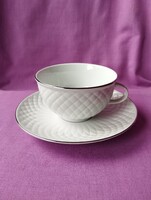 Zsolnay porcelán. Zsolnay Babos Platina. Teás csésze és aly.