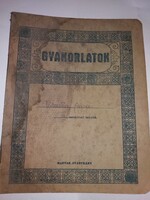 ANTIK HITTAN FÜZET - GYAKORLATOK MAGYAR PAPÍRÁRU - PATOCSKAI ANNA - UTOLSÓ LAPON PAJZÁN CSAJOS ÍRÁS