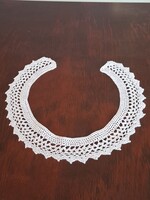 Antik, kézzel horgolt gyönyörű csipkegallér