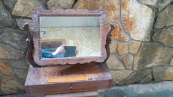 BIEDERMEIER ASZTALI FÉSÜLKÖDŐ TÜKÖR