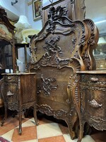 Antik barokk hálószoba garnitúra – Firenze-Toscana, 7 részes kastély bútor