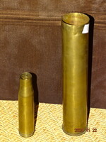 2 DB. KLF. RÉZ LÖVEDÉK HÜVELY LŐSZER " VÁZA "( 2.VH.) II. VILÁGHÁBORÚ