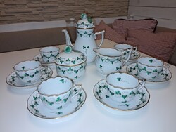 Herendi porcelán kávés, mokkás készlet