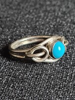 Kék köves kedves kis ezüst gyűrű