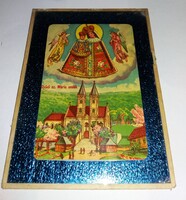 ANTIK - MÁRIA GYŰD -ZARÁNDOKHELY BÚCSÚ CÉDULA NYOMAT LAP, PARASZTHÁZAS FALIKÉP a képek szerint