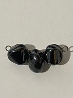 Nagyon szép kitüző / bross.Valódi kővel. Hematittal. Új,nem használt.