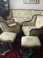 Neobarokk / rokokó revival szalongarnitúra 5 részes