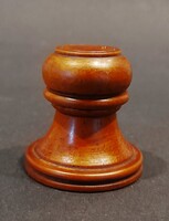 Antik órás szerszám: achát köves olajozó tégely