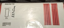 IKEA MERETE lazac színű sötétítő függöny, 3 pár