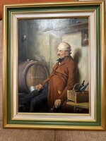 Gulyás László: Mámor olajfestmény