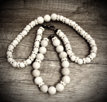 Magnezit ásvány ékszerszett