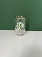 Régi, retro FTC pohár - fradi pohár - kisebb - üveg pohár