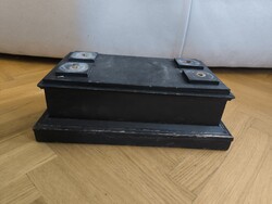 Biedermeier Empire table fireplace clock lower part part, sculpture holder part replacement