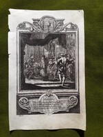 Michael Heinrich Rentz ( 1701-1758) barokk rézmetszet a Haláltánc sorozatból,  1753.