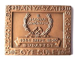 OMBKE II. Magyar Bányászati és Kohászati Öntőnapok Budapest plakett