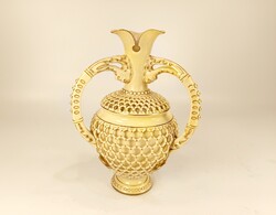 ZSOLNAY PORCELÁN MÉHSEJT MINTÁS VÁZA! (JR009)