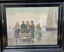 Ferenc Krupka: fish market