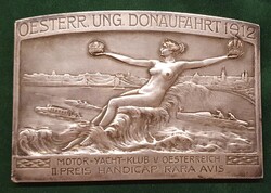 L. Chr. Lauer:   Osztrák Motor és Yacht Klub 1912, ezüstözött plakett