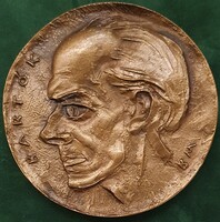 Borsos Miklós Bartók 1970, bronz plakett