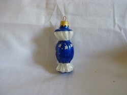 RETRÓ STÍLUSÚ ÜVEG KARÁCSONYFADÍSZ - SZALONCUKOR!