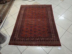 Pakisztáni yamud-tekke 125x165 kézi gyapjú perzsa szőnyeg FZ125V