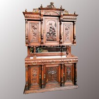 Neoreneszánsz tálaló szekrény