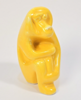 Gádor István (1891-1984) - Pávián /art deco - modern stílusú kerámia szobor.