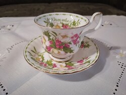 Royal Albert hónapos teáscsésze alátéttel - december