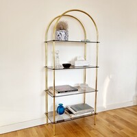 Vintage füstüveg polc, nagyobb méret